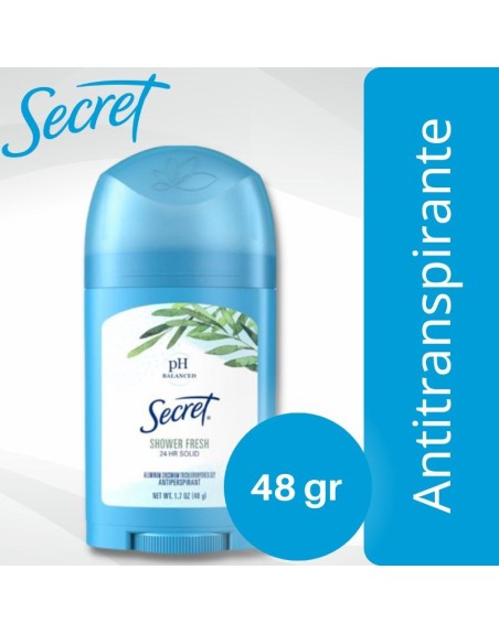 Comprar Desodorante Antitranspirante Secret Solid Shower Fresh 48 gr Mayorista al Mejor Precio!