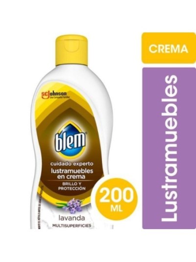 Comprar Blem Crema Lustramuebles Lavanda /Gran 200 ml Mayorista al Mejor Precio!