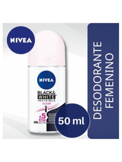 Comprar Nivea Roll-On Black & White Clear 50 ml Mayorista al Mejor Precio!