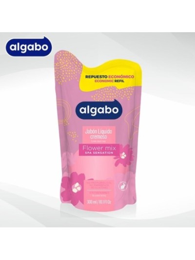 Algabo Jabon Liquido Cremoso Flower DP 300 ml