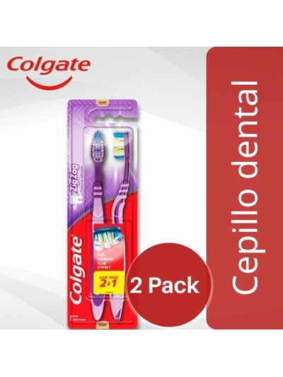 Comprar Cepillo Dental Colgate ZIG ZAG MED.PLUS 2x1 soft Mayorista al Mejor Precio!