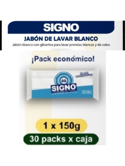 Signo Jabona para lavar Ropa con glicerina 150 gr