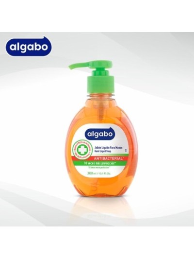 Algabo Jabon Liquido Antibacterial con valvula 300 ml