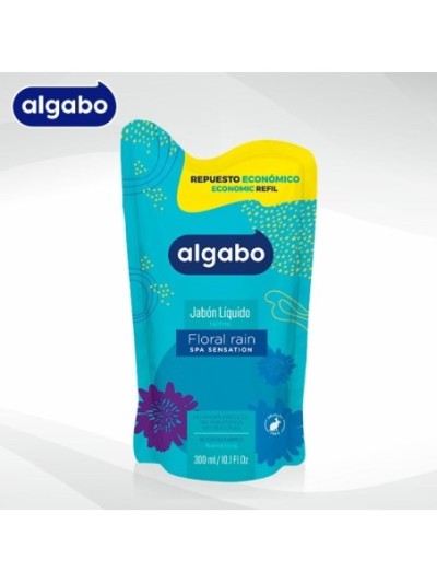 Algabo Jabon Liquido Floral repuesto DP 300 ml