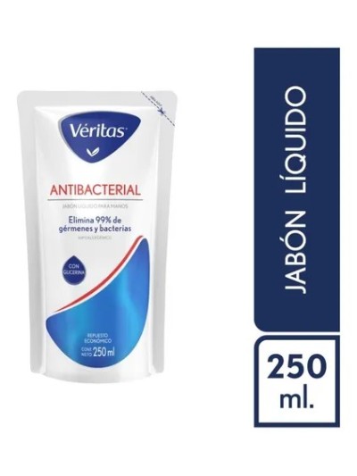 Comprar Veritas Jabon Liquido Antibacterial 250 ml Doypack Mayorista al Mejor Precio!