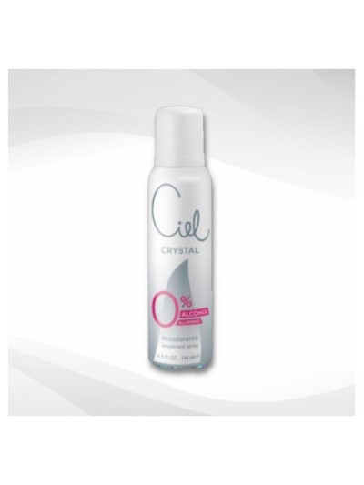 Desodorante Ciel Cystal 0 % Alcohol y Aluminio 144 ml