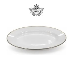 TSUJI PORCELANA BLANCA  PLATINO 459 FUENTE HONDA MEDIANA